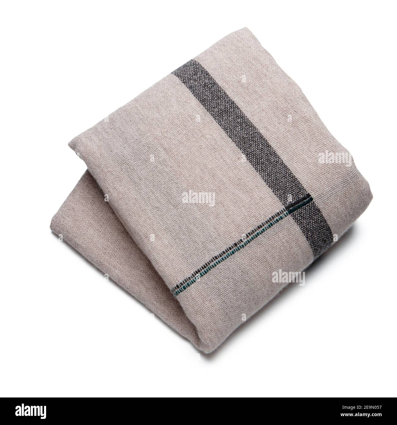 Throw Blanket Schal Material Spanisch modern ausgeschnitten ausgeschnitten Stoff Gewebte Wollbaumwolle Stockfoto