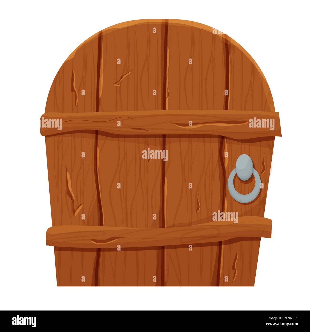 Cartoon Old Wood Door Stockfotos und -bilder Kaufen - Alamy