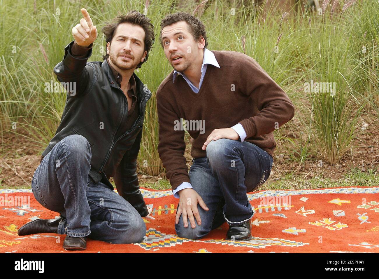 Edouard Baer und Atmen Kelif posieren während des Internationalen Filmfestivals von marrakesch 6th in Marokko am 6. Dezember 2006. Foto von Thierry Orban/ABACAPRESS.COM Stockfoto Edouard Baer und Atmen Kelif posieren während des Internationalen Filmfestivals von marrakesch 6th in Marokko am 6. Dezember 2006. Foto von Thierry Orban/ABACAPRESS.COM Stockfoto