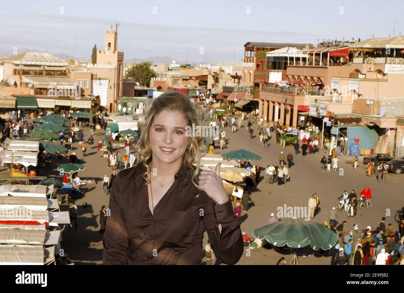Natacha Regnier posiert während des Marrakesch International Film Festival 6th, in Marokko am 08. Dezember 2006. Foto von Thierry Orban/ABACAPRESS.COM Stockfoto