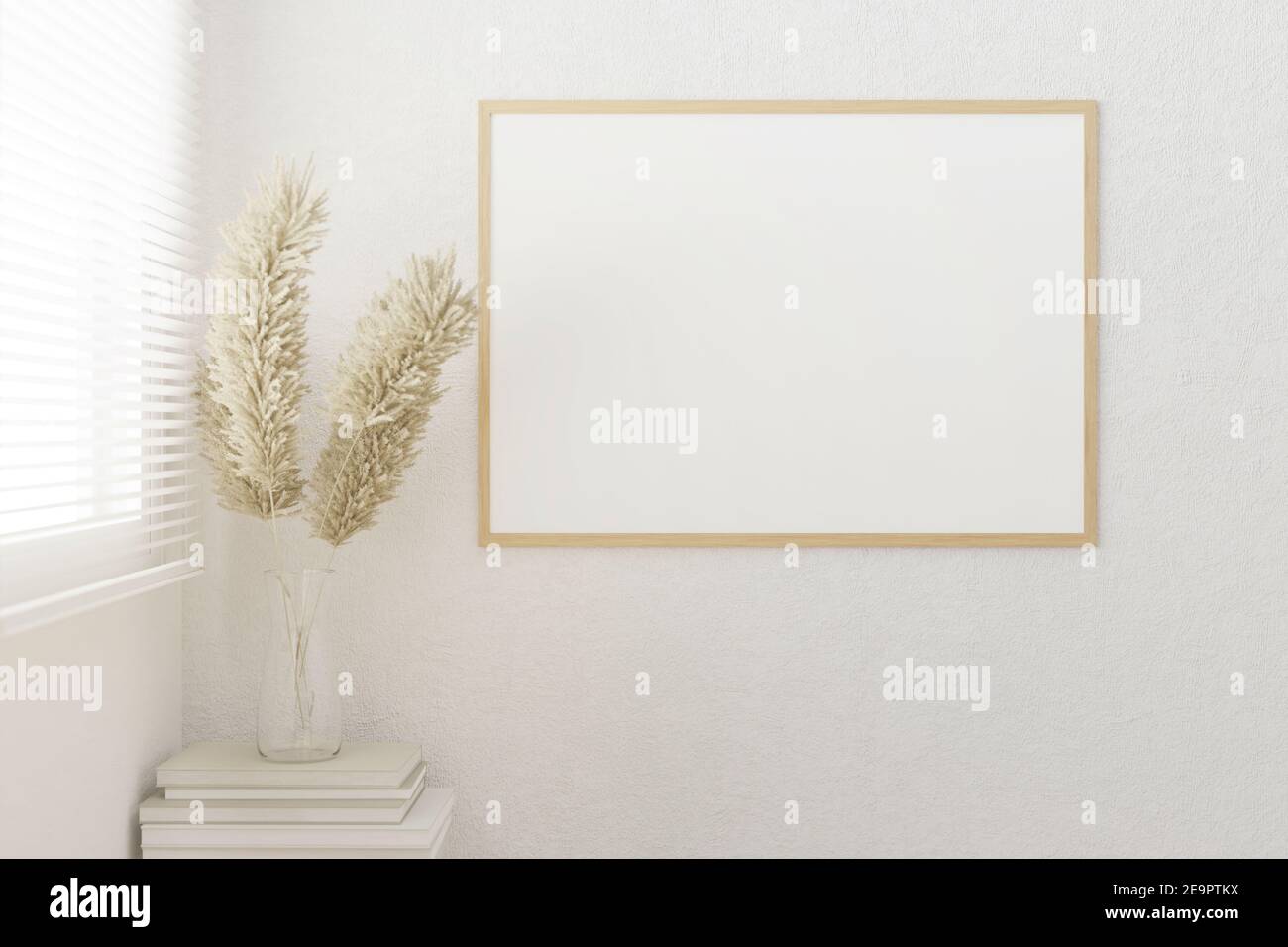 Mockup leeren Fotorahmen für Ihr Design. 3D gerendert. Stockfoto