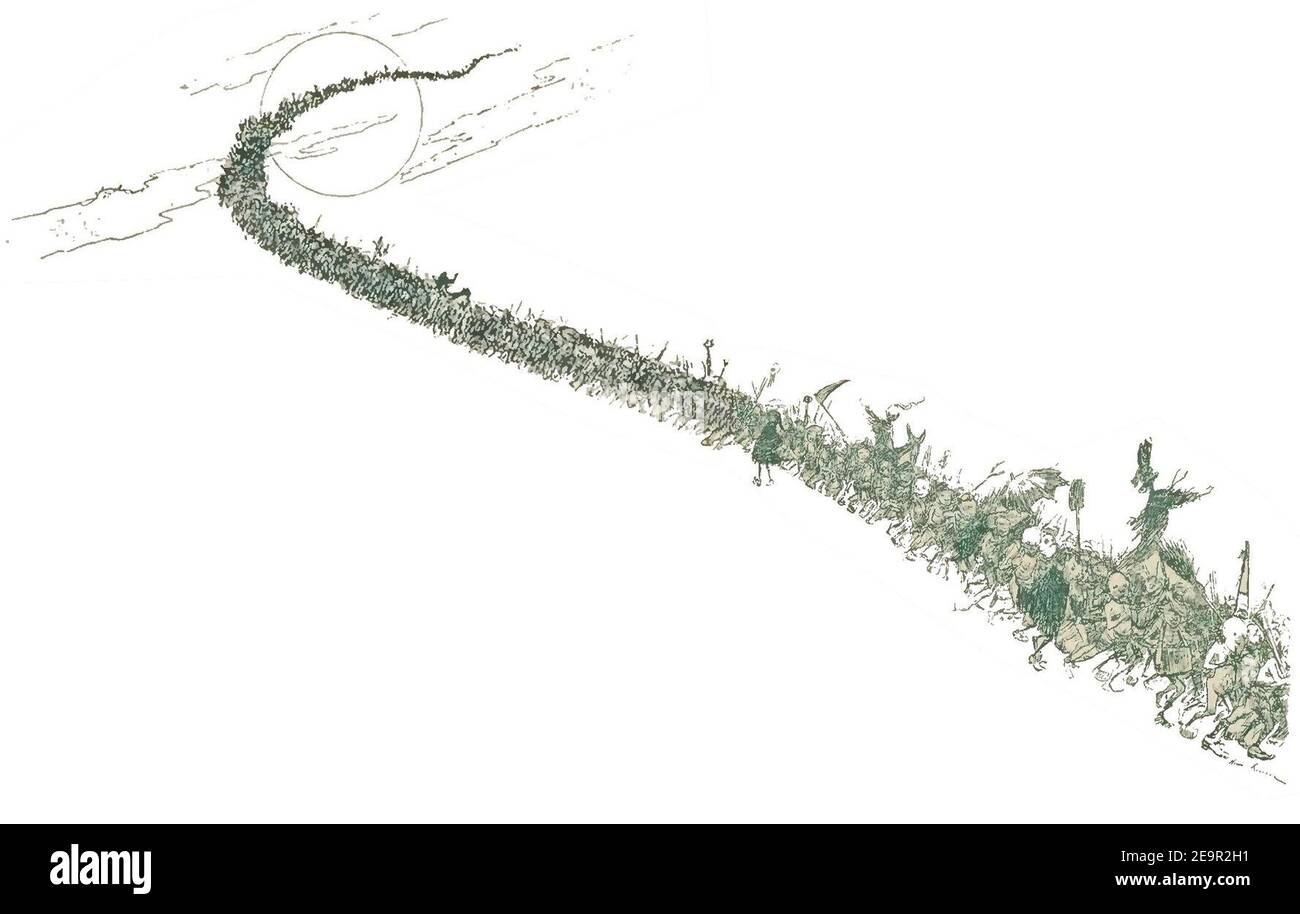 Mélandri - Les Farfadets, conte breton (Seite 15-16). Stockfoto