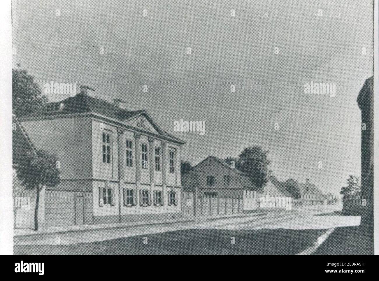 Møstings Hus ursprünglichen Standort. Stockfoto