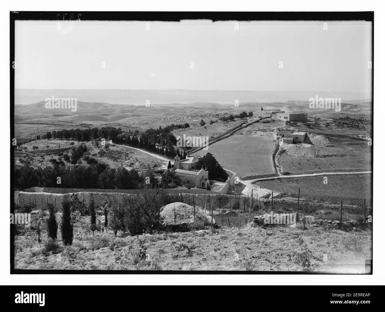 Ölberg und Gethsemane. Bethpage (dh, Bethphage) von Olivet zeigt Wildnis von Judäa Stockfoto