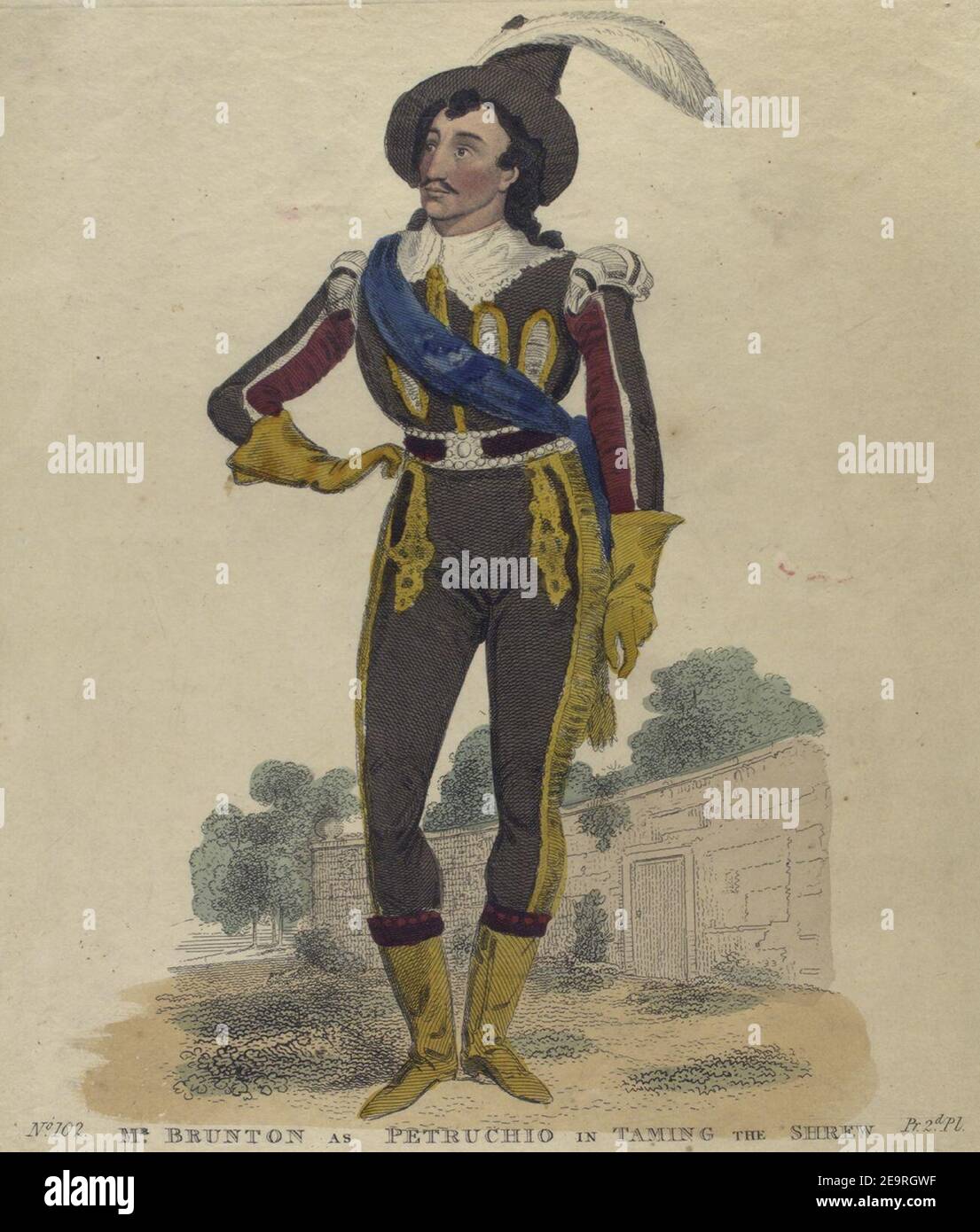 Mr. Brunton als Petruchio in Taming the Shrew - NYPL1156843 (beschnitten). Stockfoto