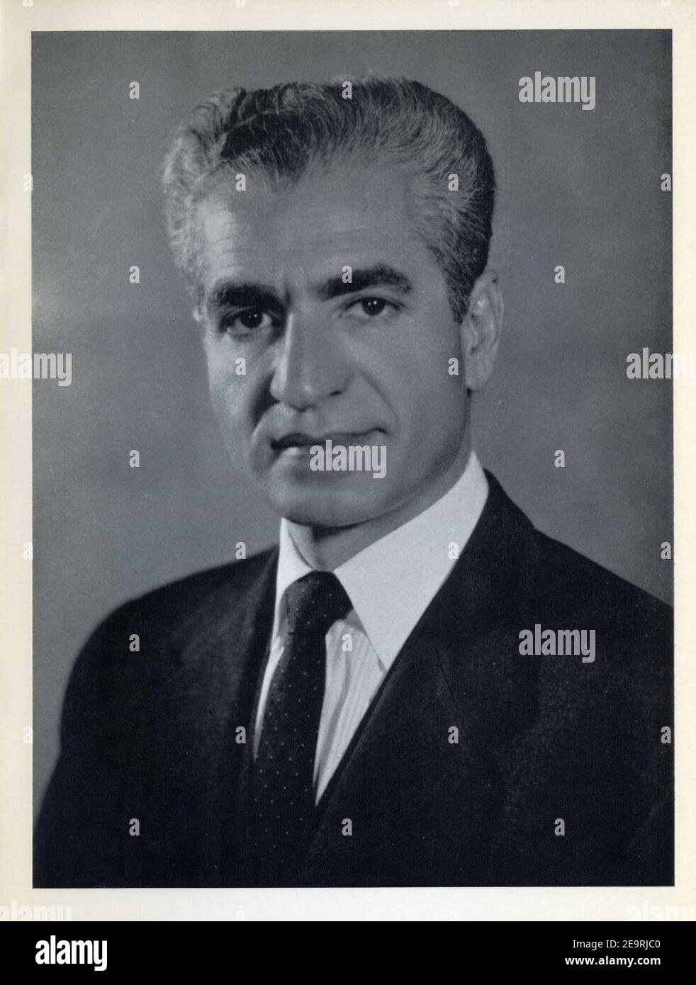 Mohammad Reza Chah Pahlavi,1919-1980.Le second et dernier monarque de la dynastie Pahlavi de la monarchie iranienne. Dernier chah d'Iran, il régne du Stockfoto
