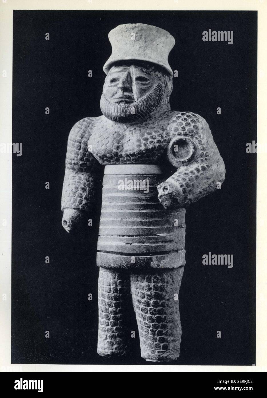 Statuette d'homme barbu, Schnurrbart-Rasée. Iran. Époque élamite. IIie millénaire avant J.-C. Stockfoto