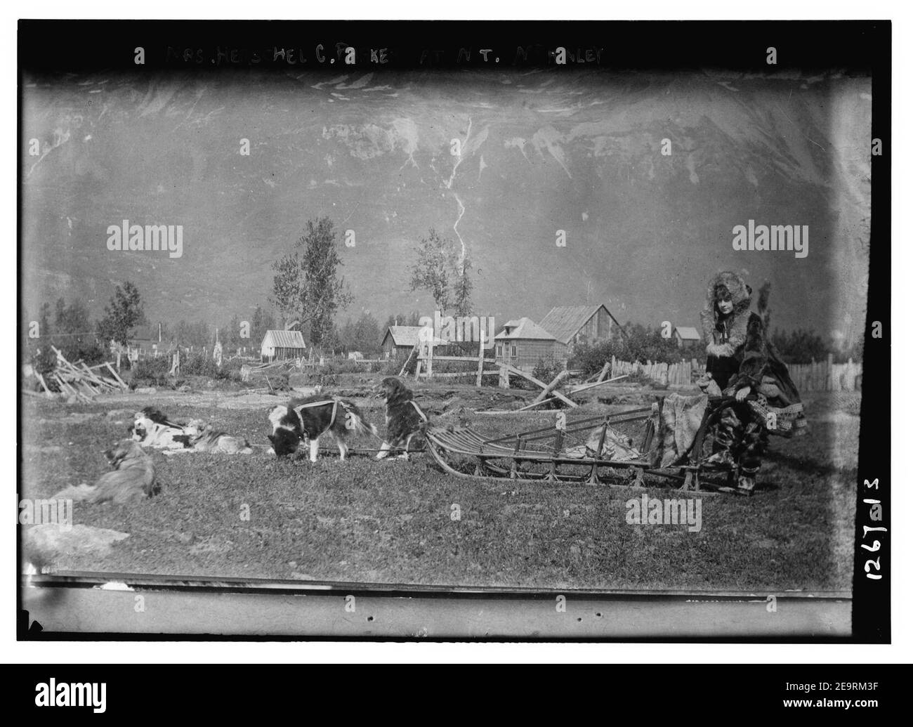 Frau H.C. Parker am Mt. McKinley Stockfoto