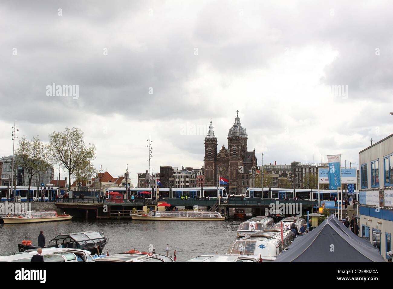 Amsterdam Zentrum Stockfoto