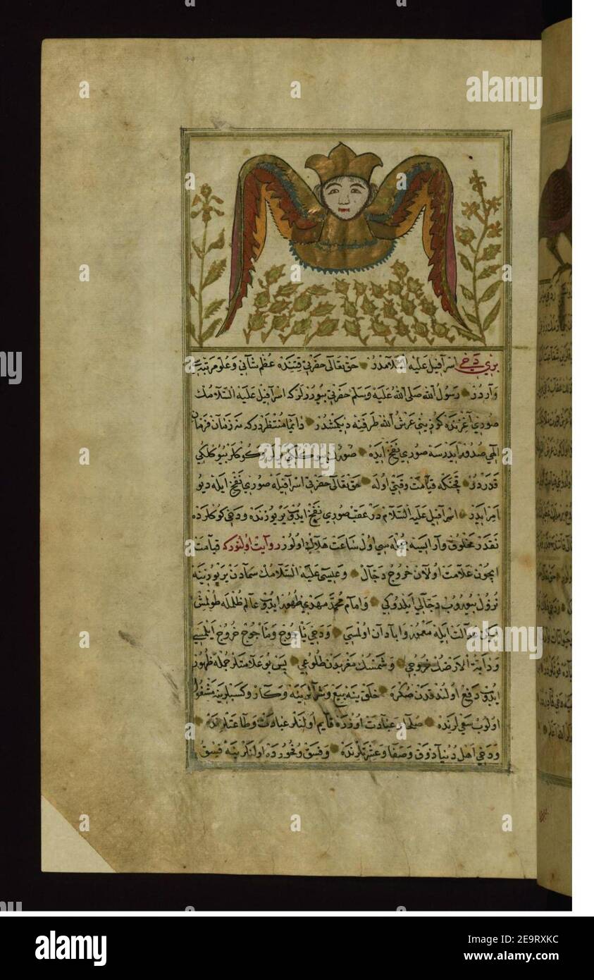 Muhammad ibn Muhammad Shakir Ruzmah-'i Nathani - EINE Seele symbolisiert Als Engel Stockfoto