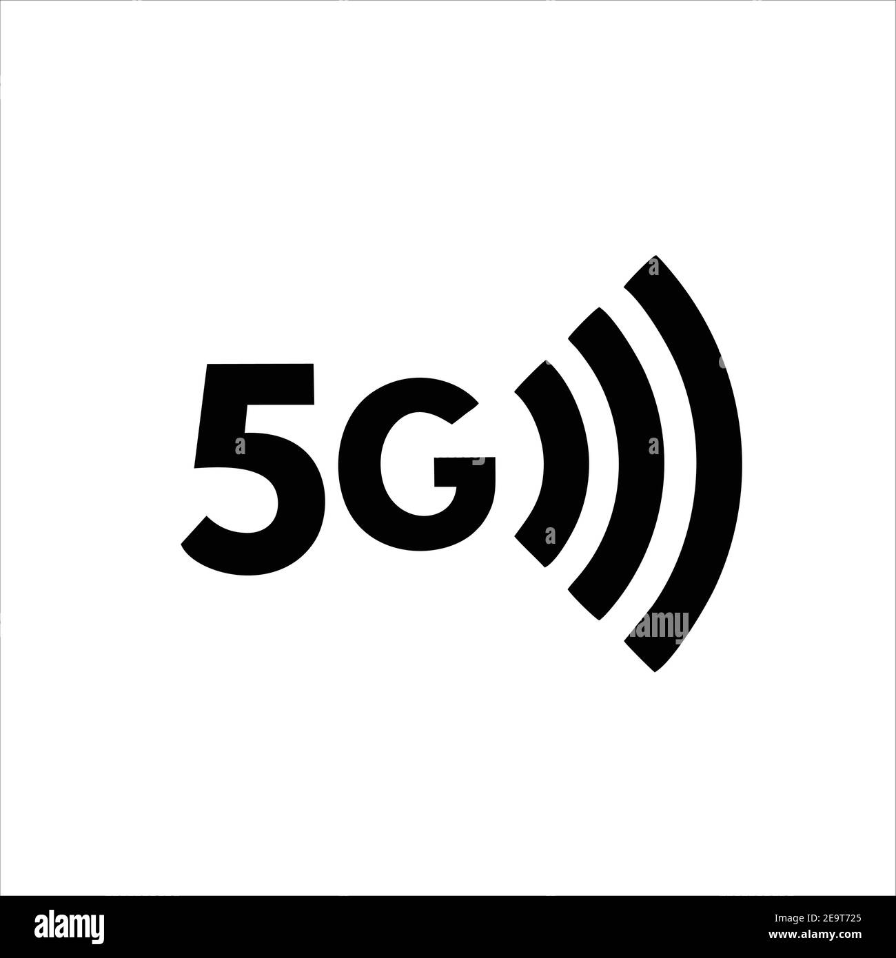 5G, 5G Symbol, 5G Vektor, 5G Symbol Vektor, 5G Logo, 5G Symbol, 5G Zeichen, 5G Symbol Design. 5G Symbolvektordarstellung. 5G Design der Verbindungsvektorvorlage Stock Vektor
