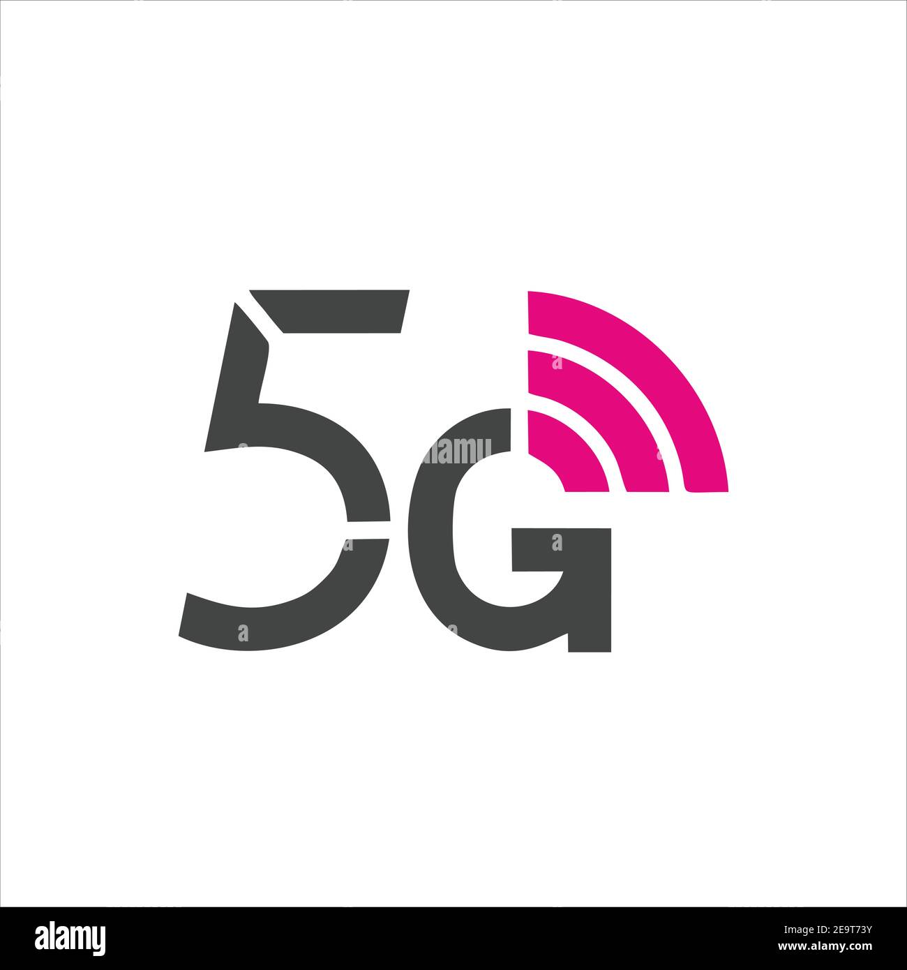5G, 5G Symbol, 5G Vektor, 5G Symbol Vektor, 5G Logo, 5G Symbol, 5G Zeichen, 5G Symbol Design. 5G Symbolvektordarstellung. 5G Design der Verbindungsvektorvorlage Stock Vektor
