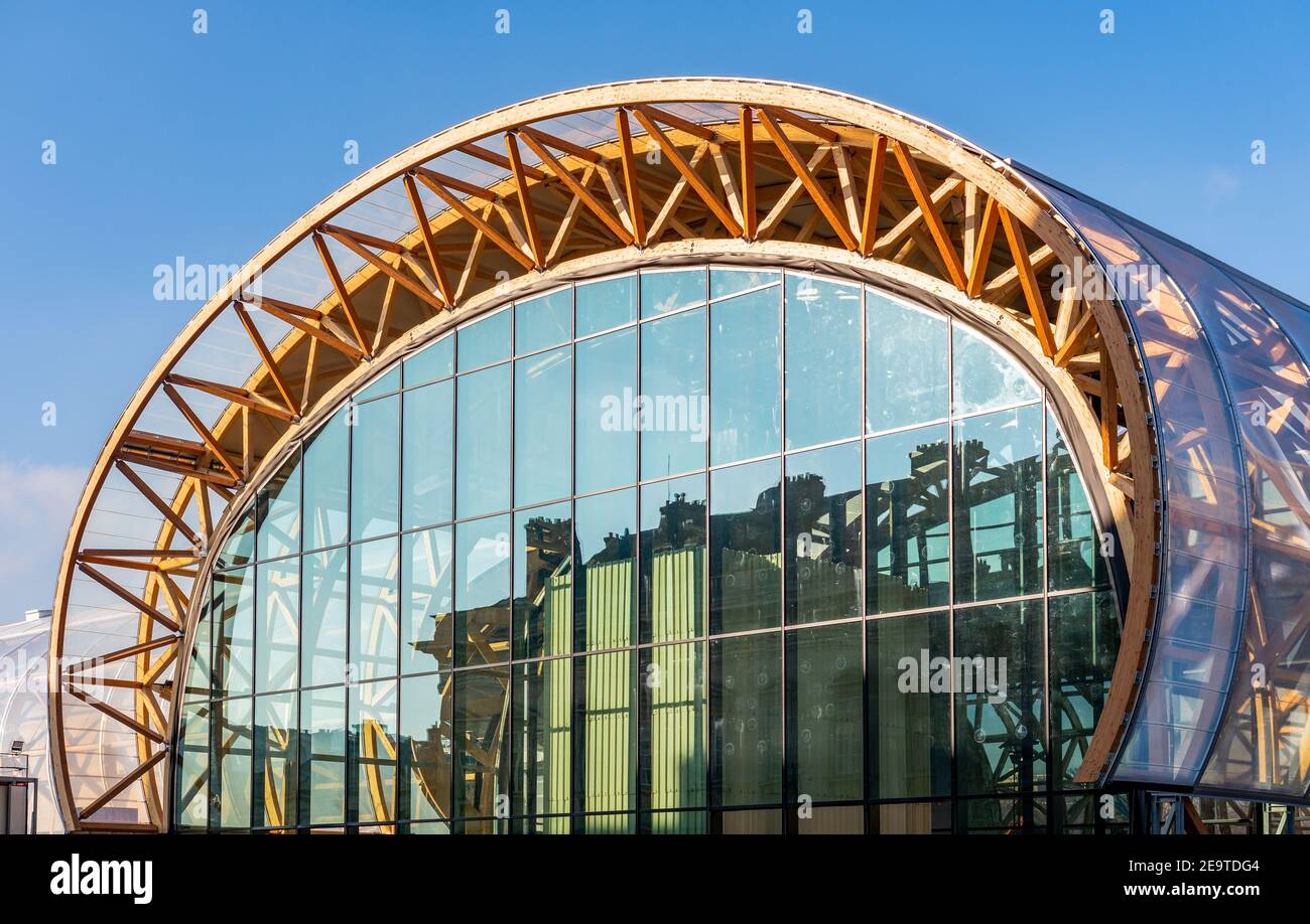 Bau des ephemeren Grand Palais - Paris, Frankreich Stockfoto