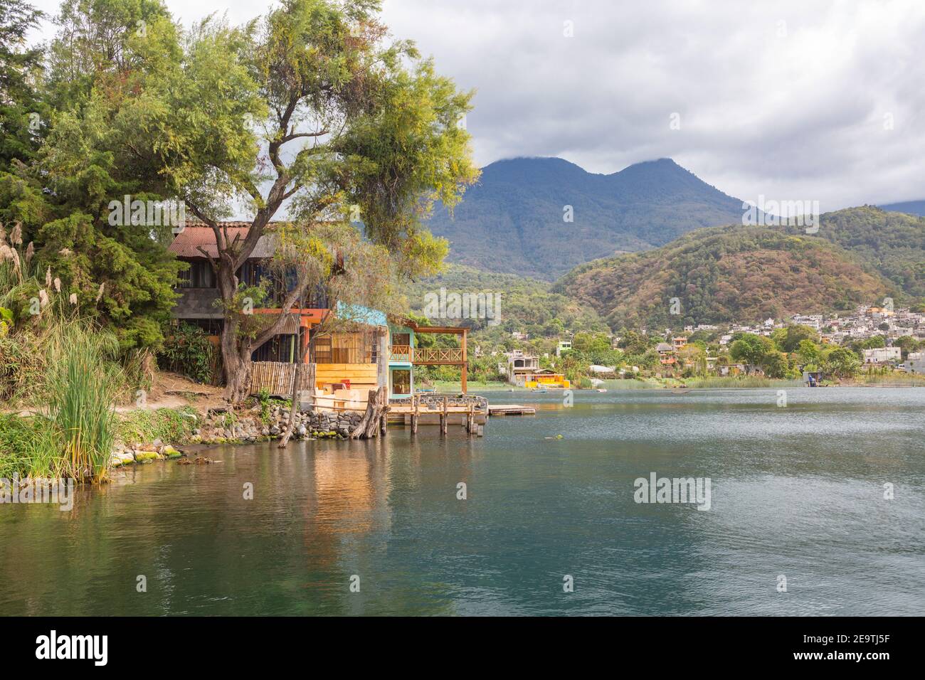 Atitlan See in Guatemala. Stockfoto