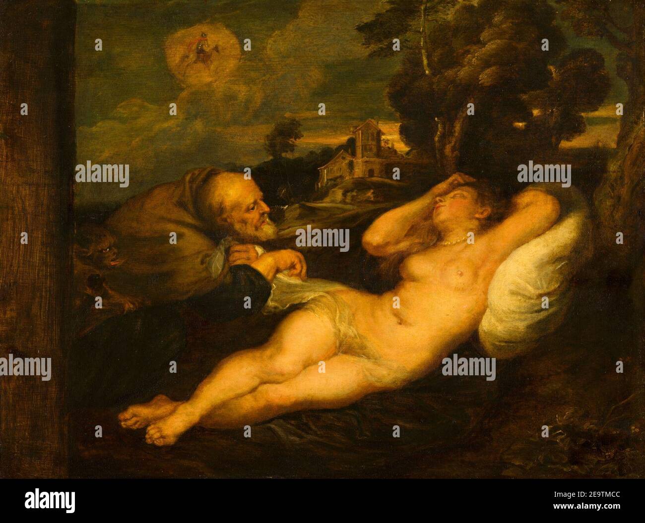 Naar Peter Paul Rubens - Angelica vom Einsiedler bespitzelt - 255 - Mauritshuis. Stockfoto