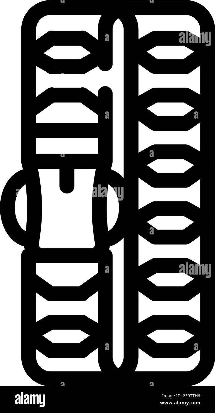 Paracord Armband Linie Symbol Vektor Illustration flach Stock-Vektorgrafik  - Alamy