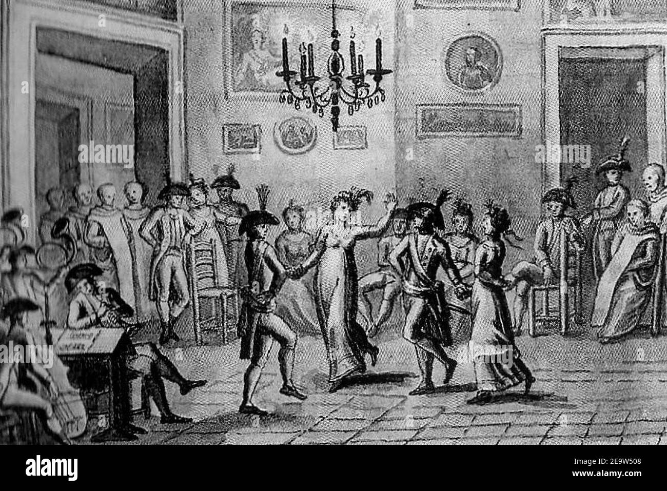 Napoli 1799 - Festeggiamenti dei rivoluzionari. Stockfoto