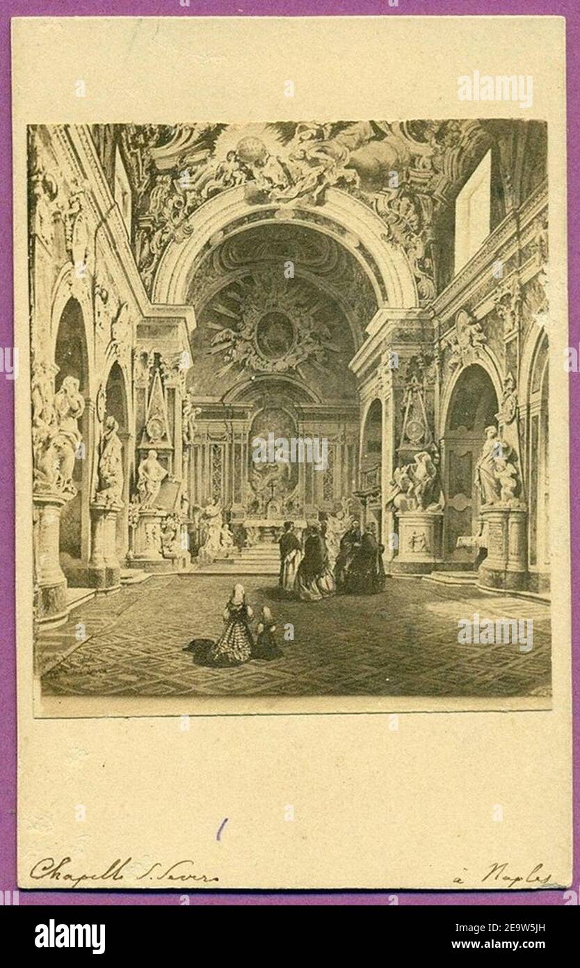 Neapel, Cappella Sansevero, Interno. Stockfoto