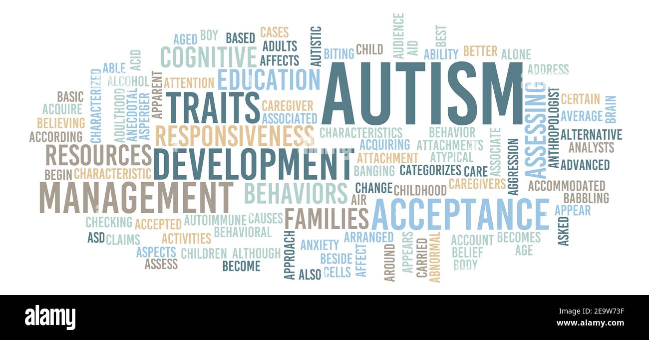 Autismus als medizinisches Diagnosekonzept Stockfoto