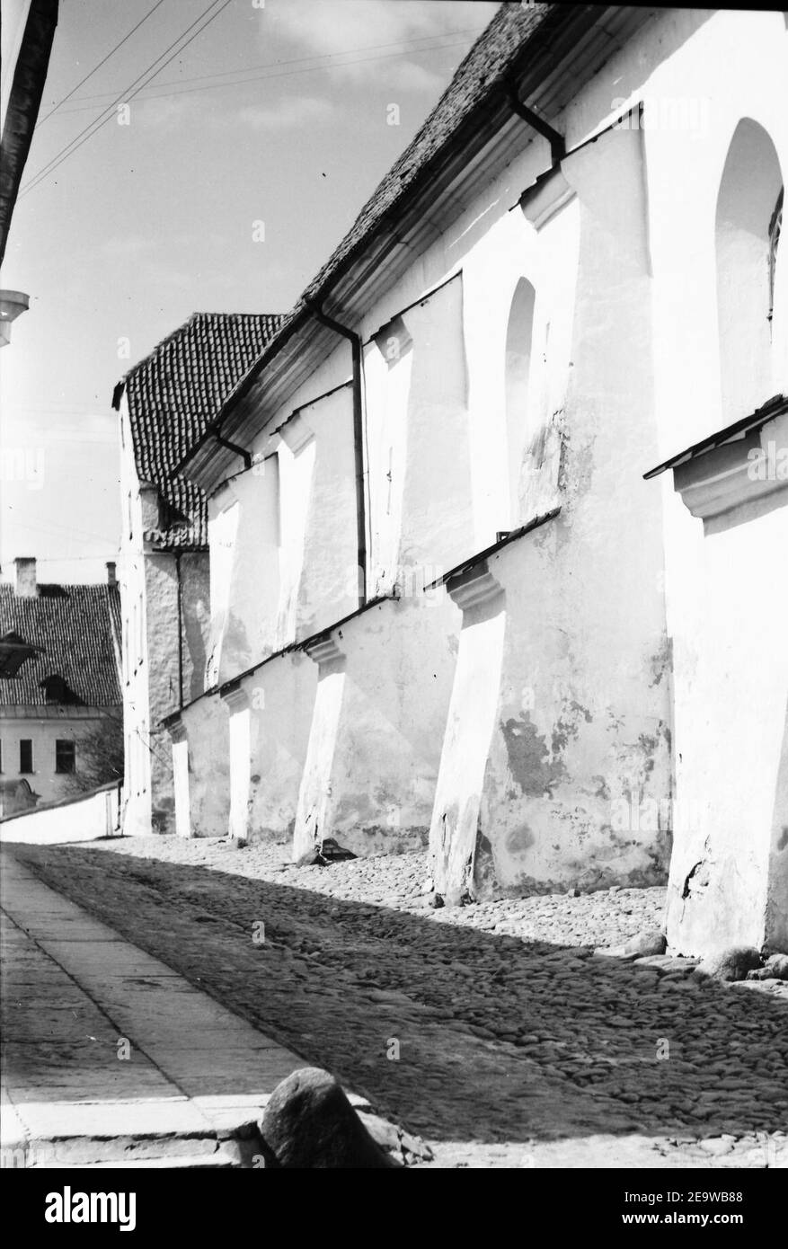 Narva, Jaani kiriku lõunasein, RM Fn 1040-15. Stockfoto