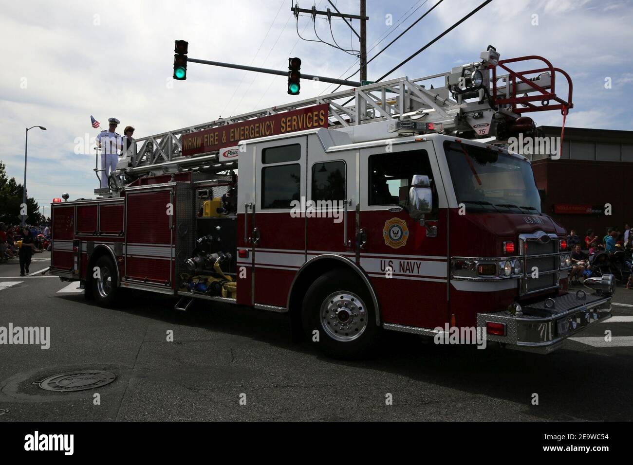 NAS Whidbey Island Segler nehmen an Juli 4 Parade 140704 Stockfoto