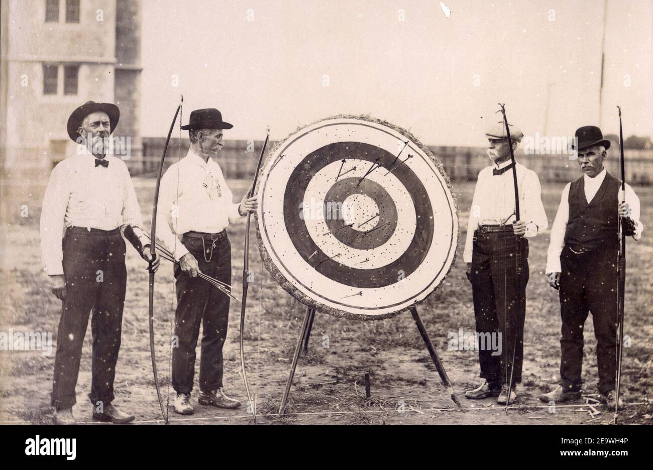 National Archery Contest Mannschaftswettbewerb bei den Olympischen Spielen 1904. Stockfoto