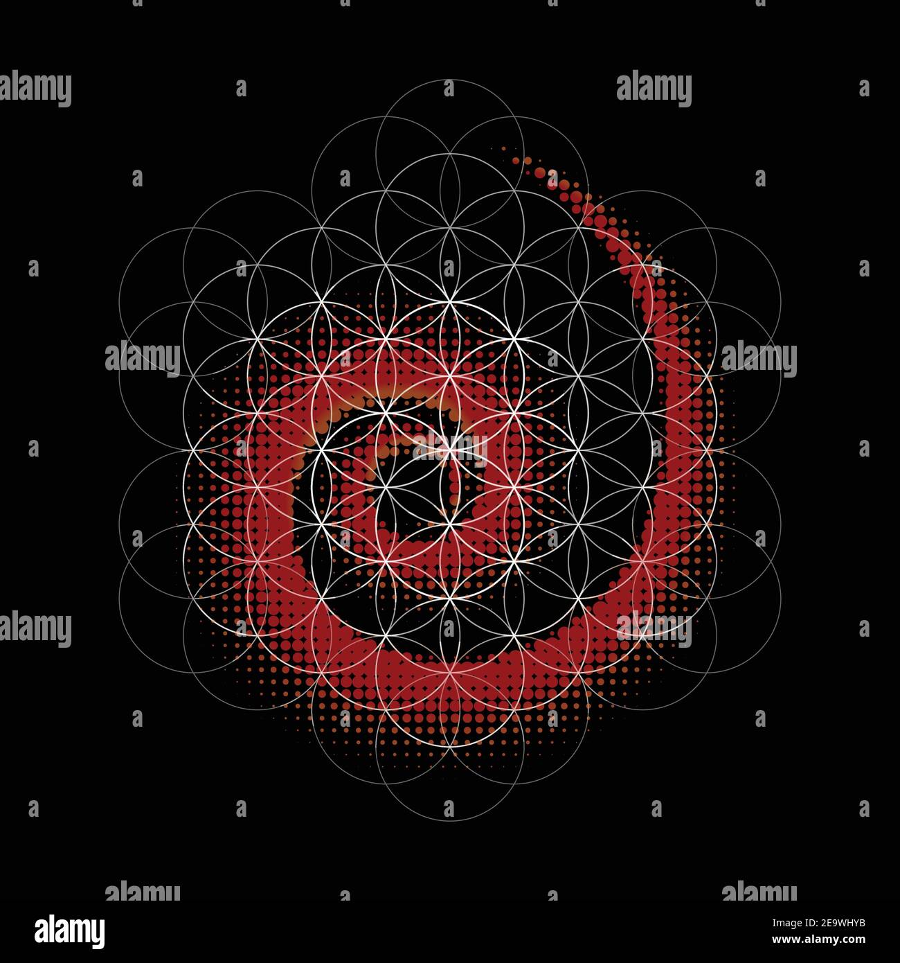 Kreise Spirale abstrakten Hintergrund Stock Vektor