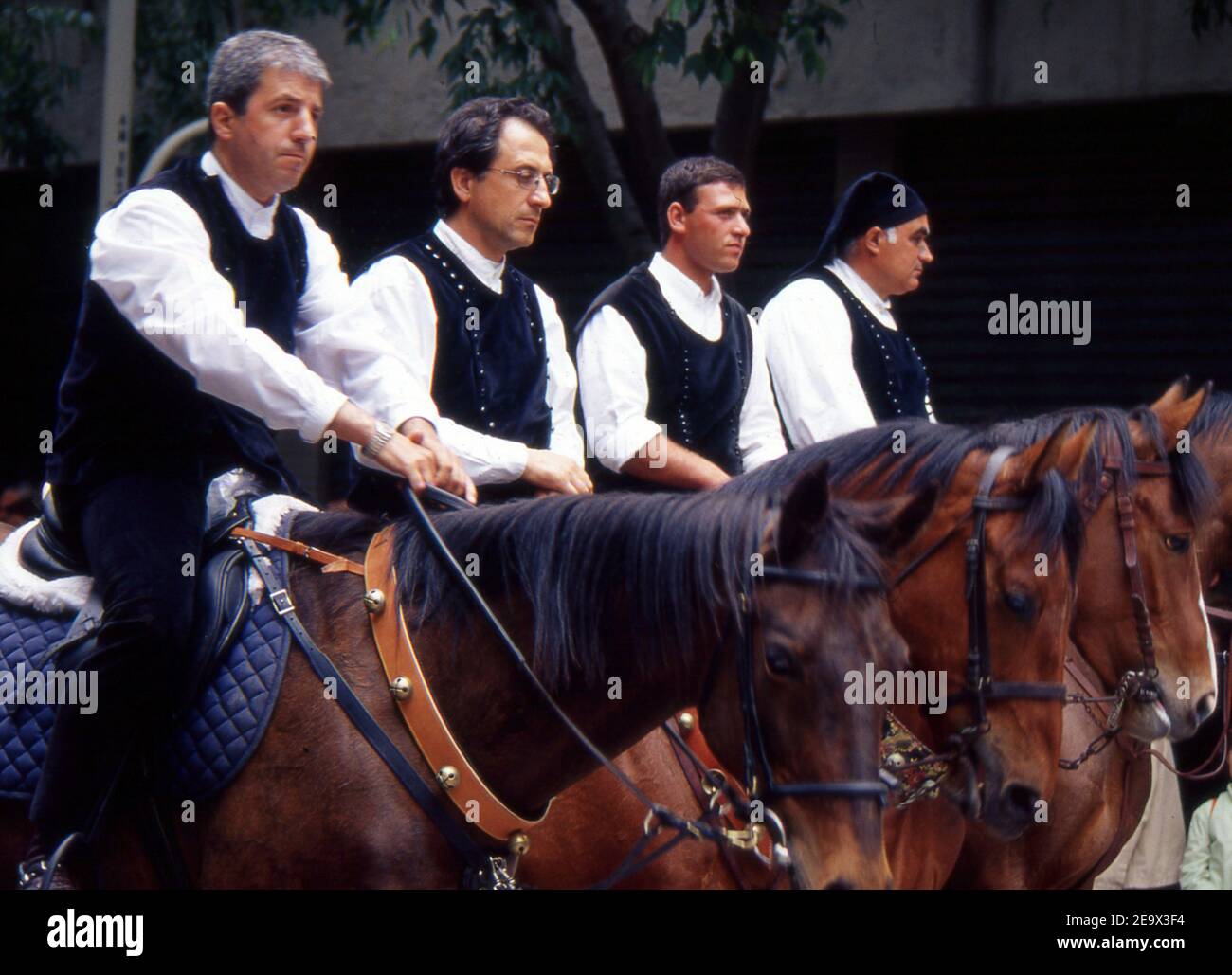 Sardische Trachten (gescannt von Kolorslide) Stockfoto