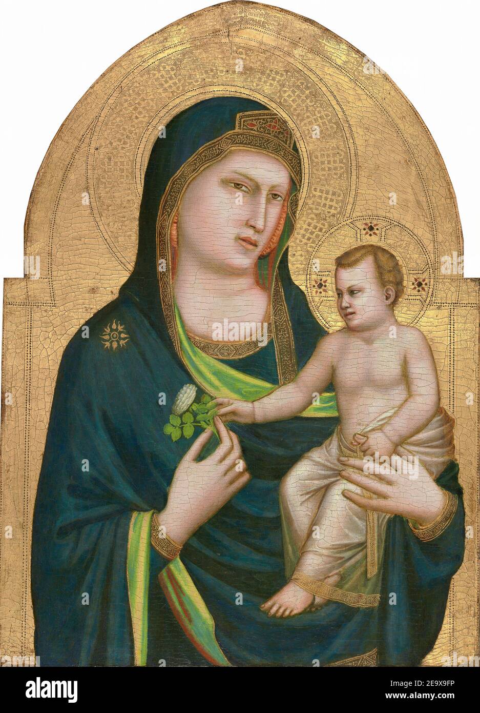 Madonna und Kind ( c. 1310/1315 ). Von Giotto ( c. 1265 - 1337) Stockfoto