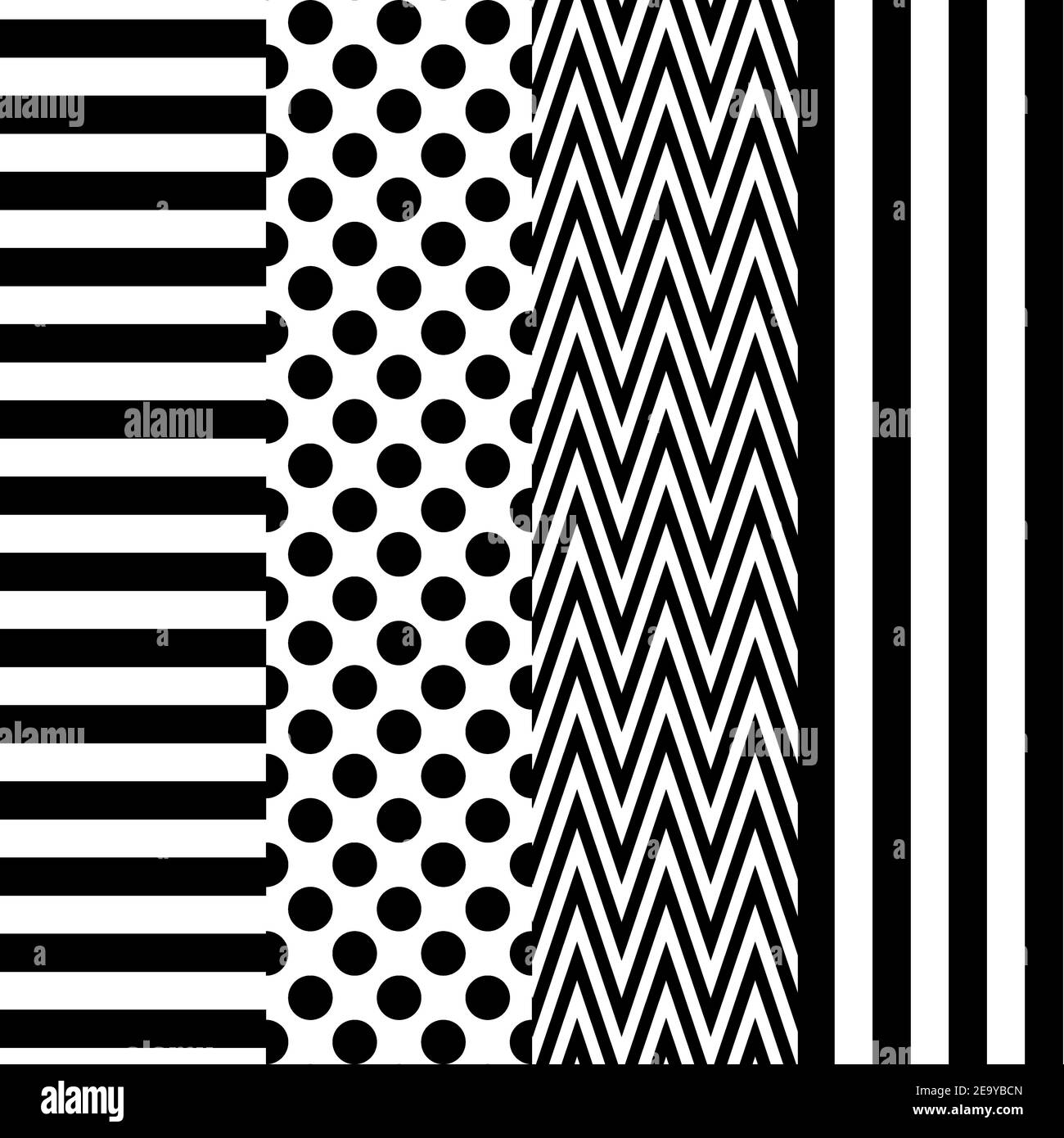 Set mit schwarzen und weißen Hintergründen. Hintergrundbilder, Vorlagen, Layouts. eps 10 Stockfoto