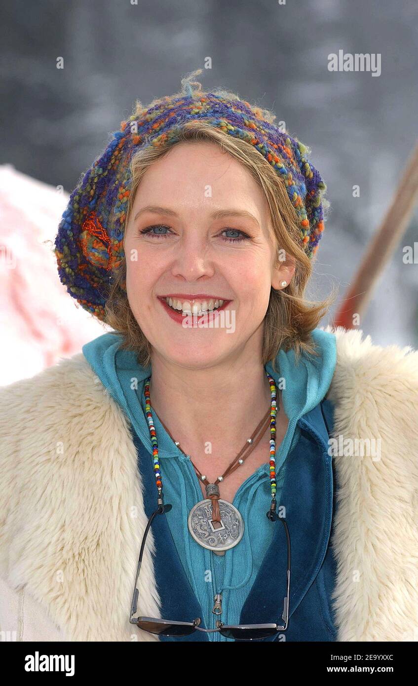 Die französische Schauspielerin Agnes Soral posiert während des Fantastic's Arts Film Festival am 28. Januar 2005 in Gerardmer, Frankreich. Foto von Giancarlo Gorassini/ABACA Stockfoto