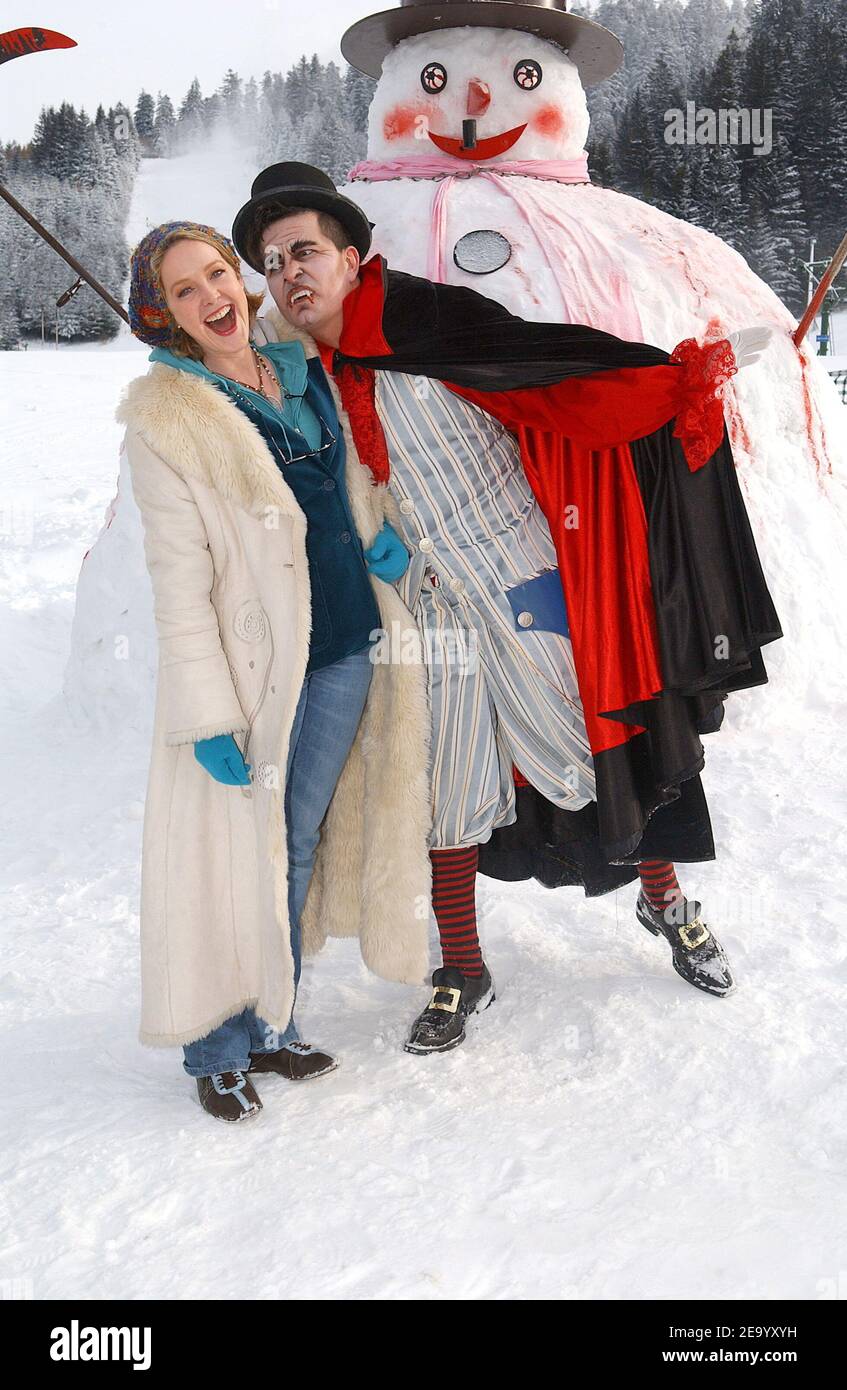 Die französische Schauspielerin Agnes Soral posiert während des Fantastic's Arts Film Festival am 28. Januar 2005 in Gerardmer, Frankreich. Foto von Giancarlo Gorassini/ABACA Stockfoto