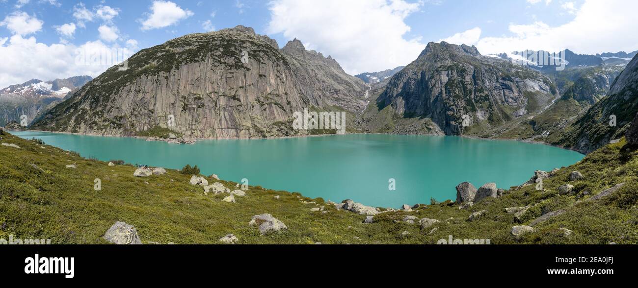 Schöner Gelmersee in Bern Schweiz Stockfotografie Alamy