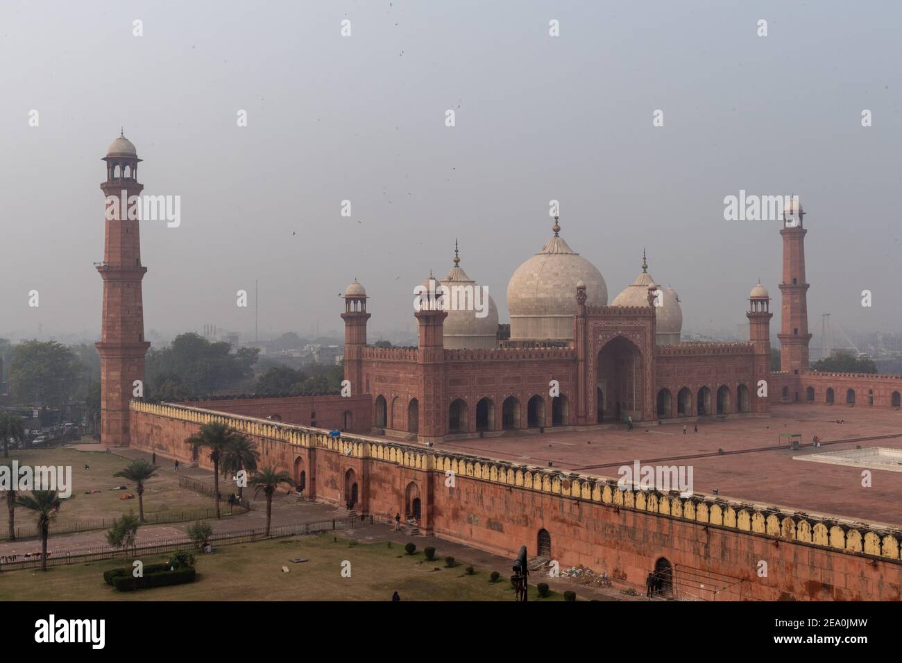 Die Badshahi Moschee, Lahore, Punjab, Pakistan Stockfoto