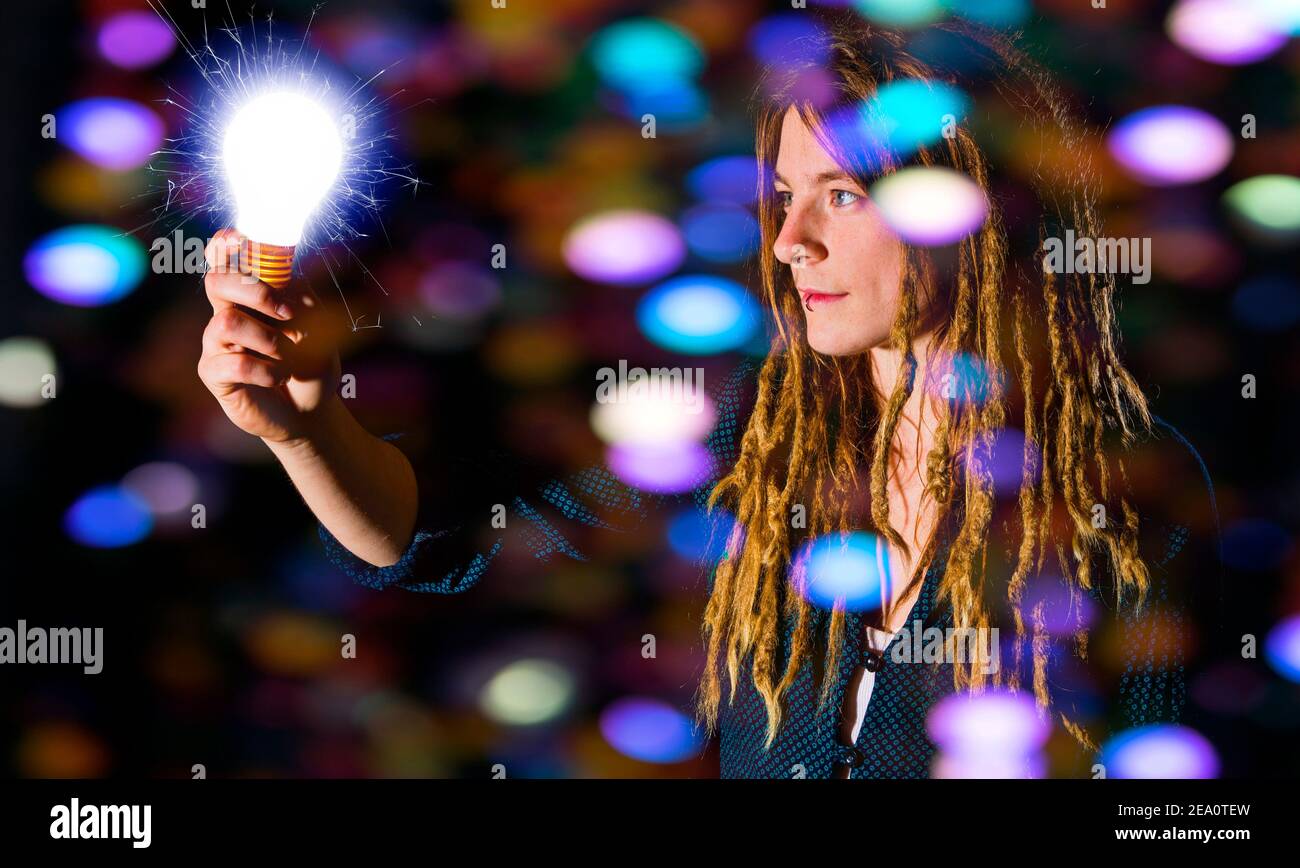 Inspiration, konzeptuelles Komposit-Bild Stockfoto