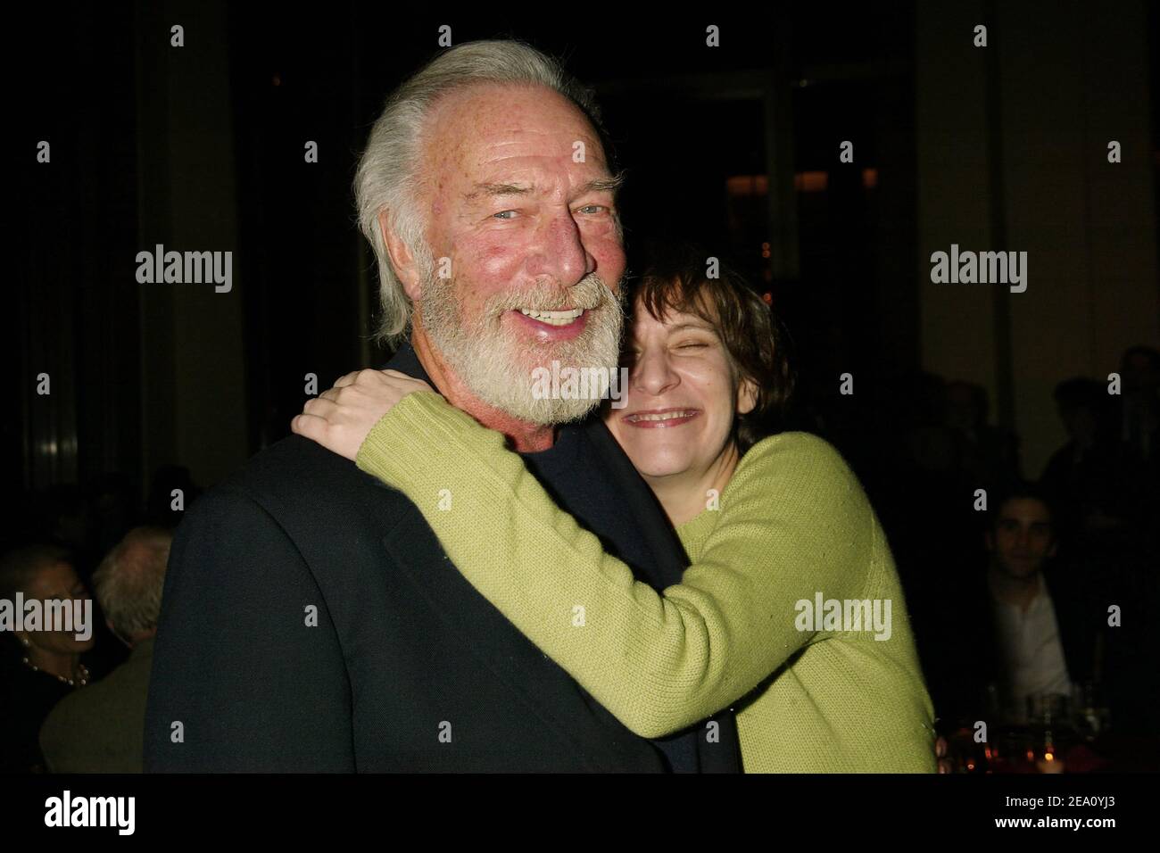 NEW YORK, NY- MÄRZ 4: Christopher Plummer und Amanda Plummer bei der Eröffnungsfeier für King Lear in der Avery Fisher Hall, am 4. März 2004, in New York City. Quelle: Joseph Marzullo/MediaPunch Stockfoto