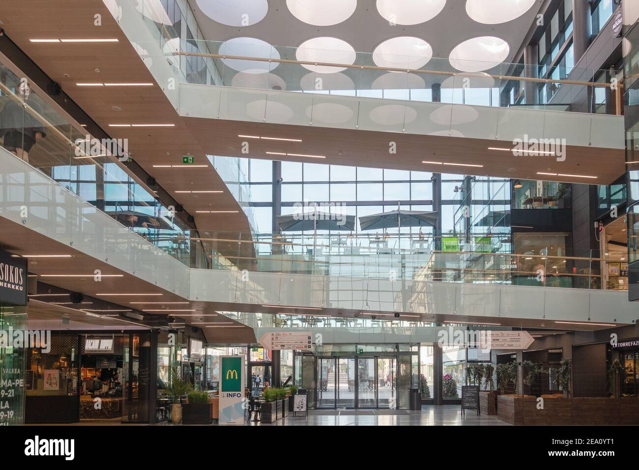 Valkea Einkaufszentrum in Oulu Finnland Stockfoto