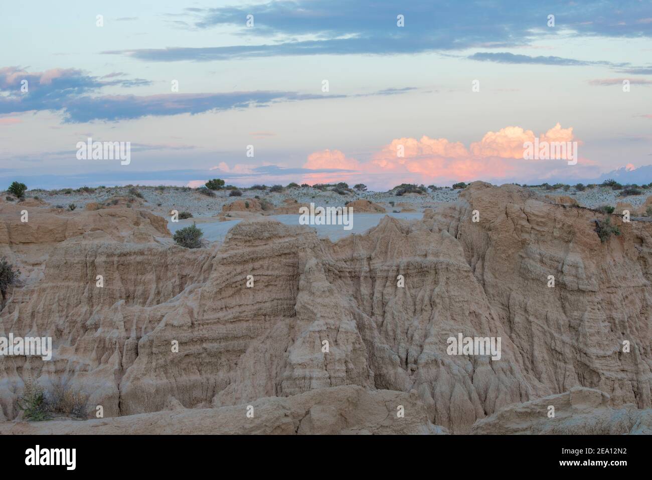 Fotos von Mungo Nationalpark und Hauptcampingplatz Stockfoto