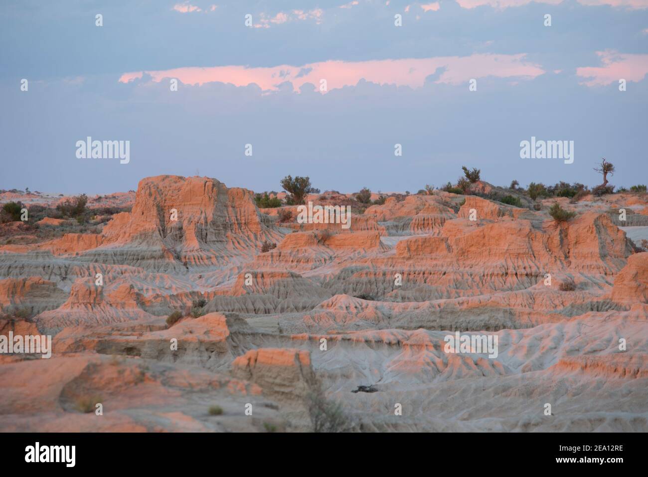 Fotos von Mungo Nationalpark und Hauptcampingplatz Stockfoto