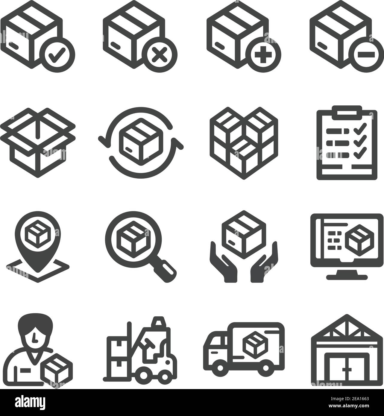 Stock, Stockpile-Symbol, Vektor und Illustration Stock Vektor