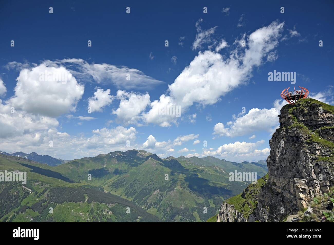 Aussichtspunkt stubnerkogel Berglandschaft in Bad Gastein Österreich Stockfoto