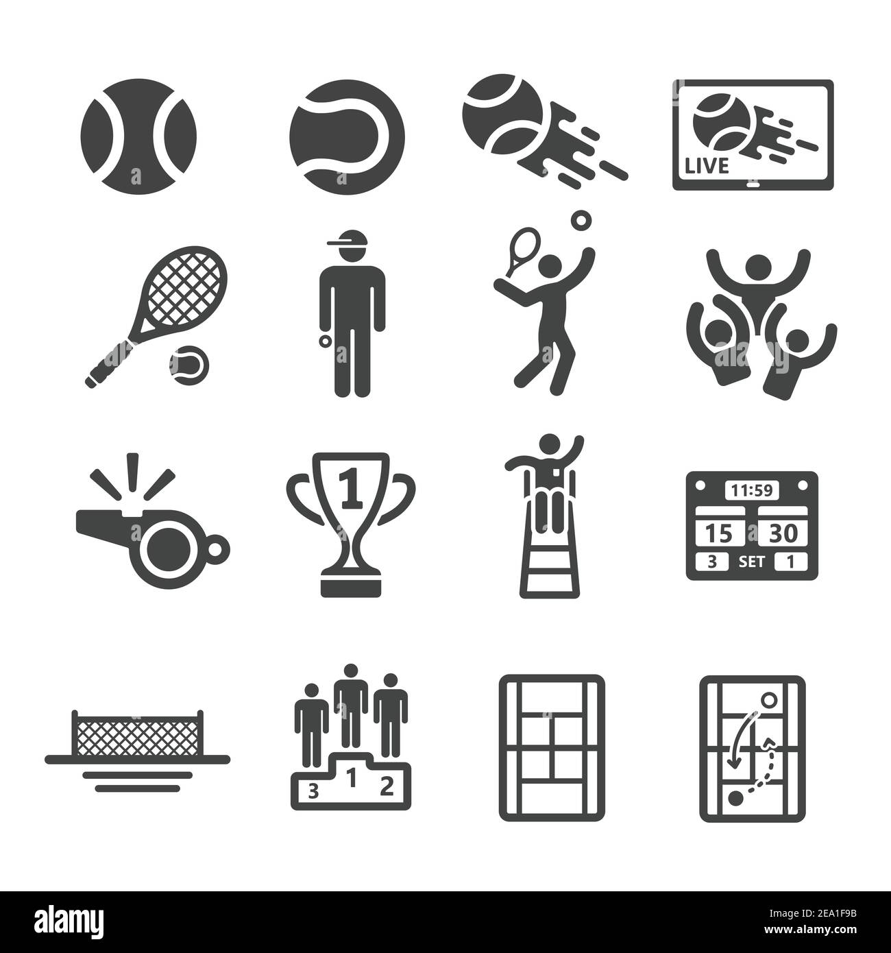 Tennis-Symbol Stock Vektor