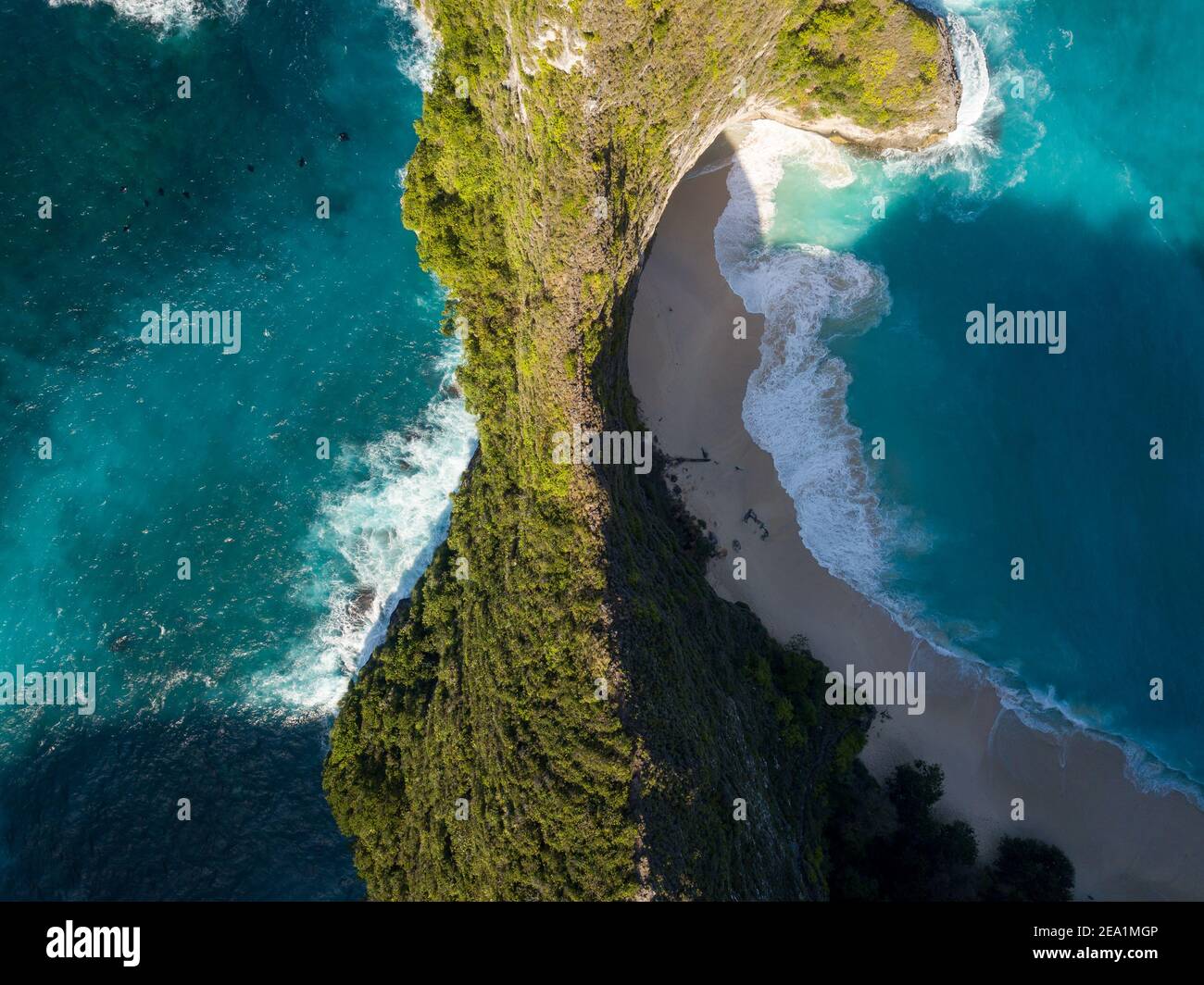 Kelingking Beach Nusa Penida Bali Indonesien Stockfoto