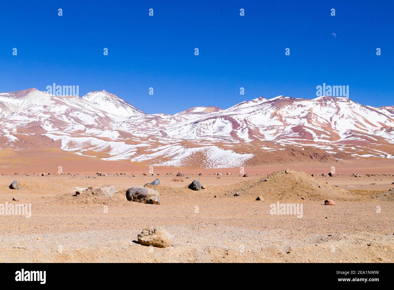 Bolivianischen Landschaft, Salvador Dali Desert View. Schöne Bolivien Stockfoto