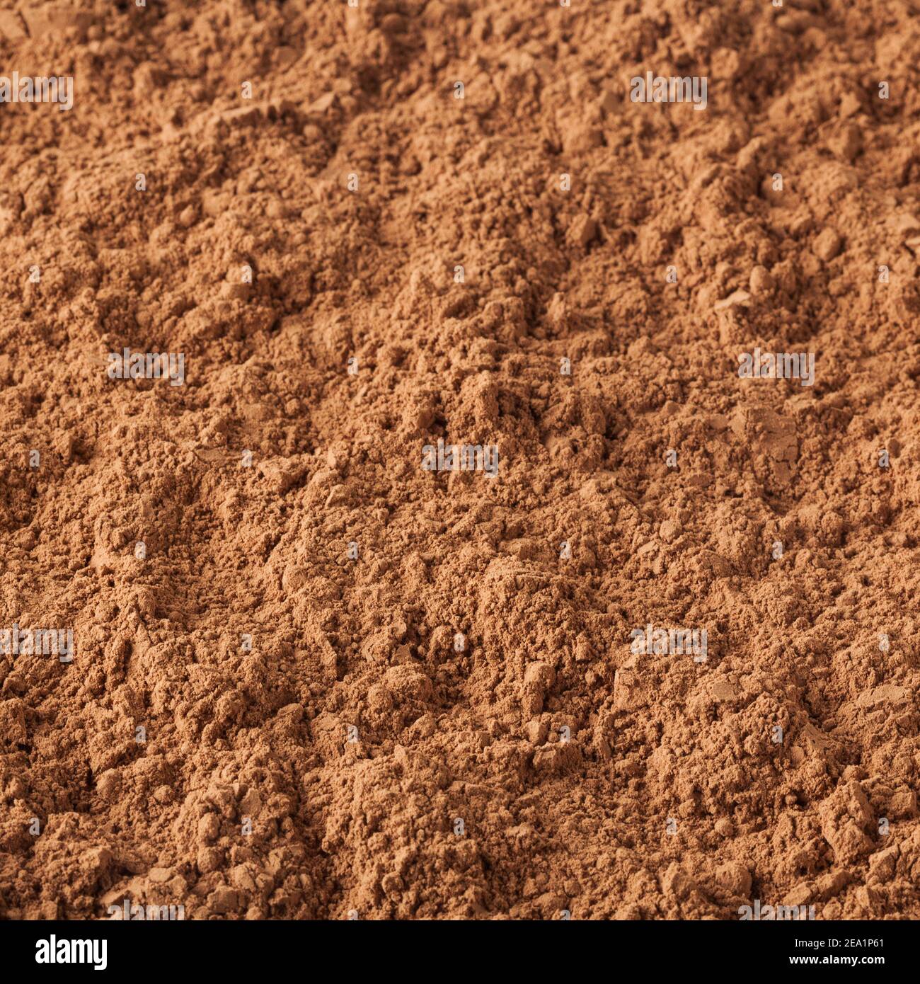 Kakaopulver Hintergrund Stockfoto