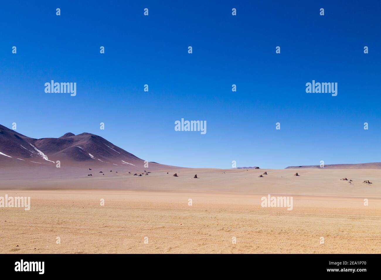 Bolivianischen Landschaft, Salvador Dali Desert View. Schöne Bolivien Stockfoto