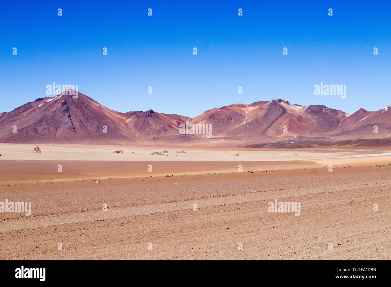 Bolivianischen Landschaft, Salvador Dali Desert View. Schöne Bolivien Stockfoto