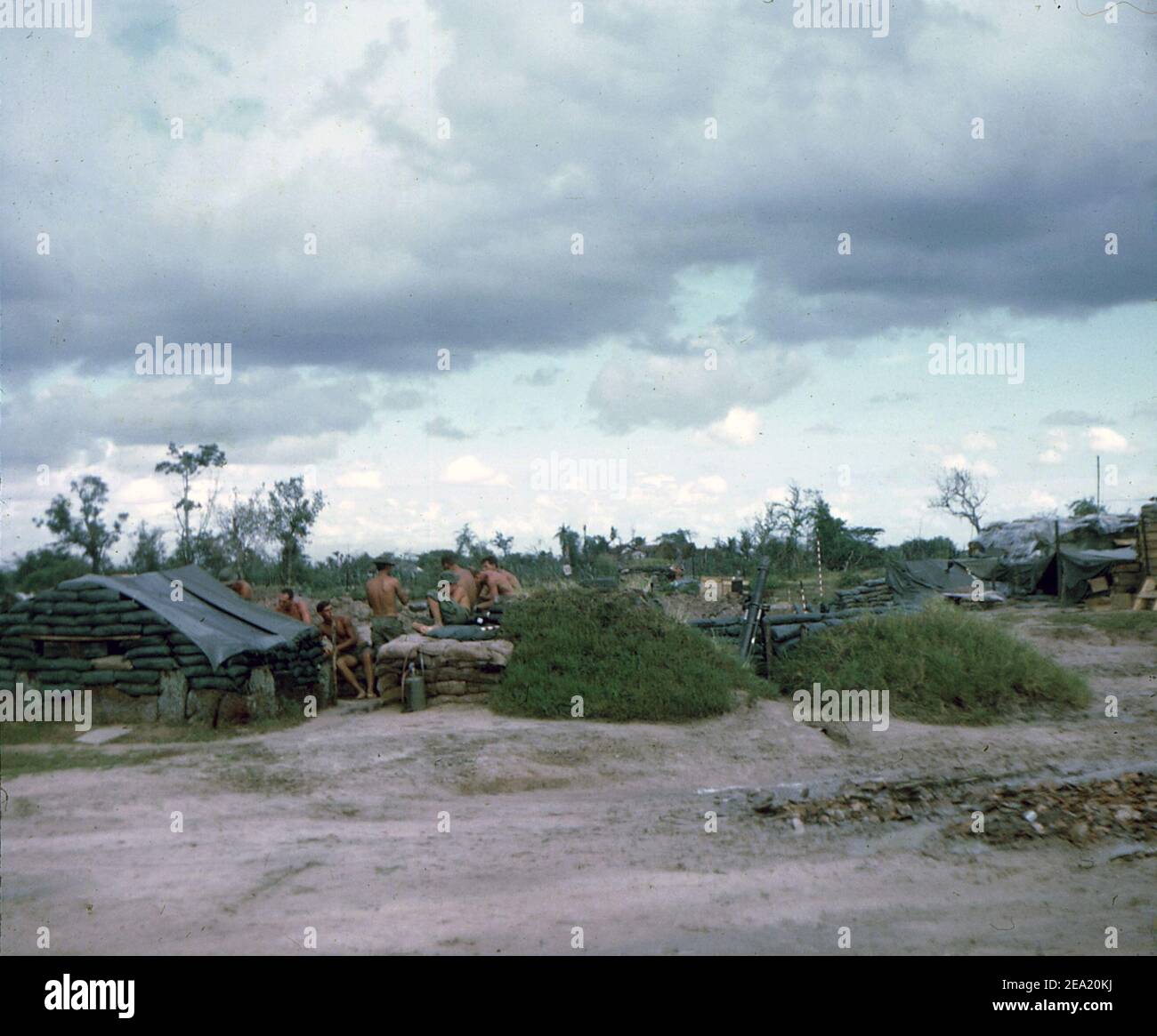 USA Vietnam-Krieg US ARMEE Mörser M29 81 mm - Vietnam War United States Army Mörser M29 3,2 Zoll / 81mm Stockfoto