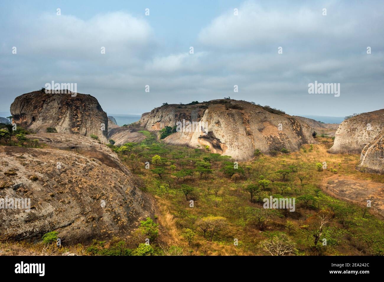 Black Rocks in Pango Andongo, Provinz Malanje, Angola Stockfoto