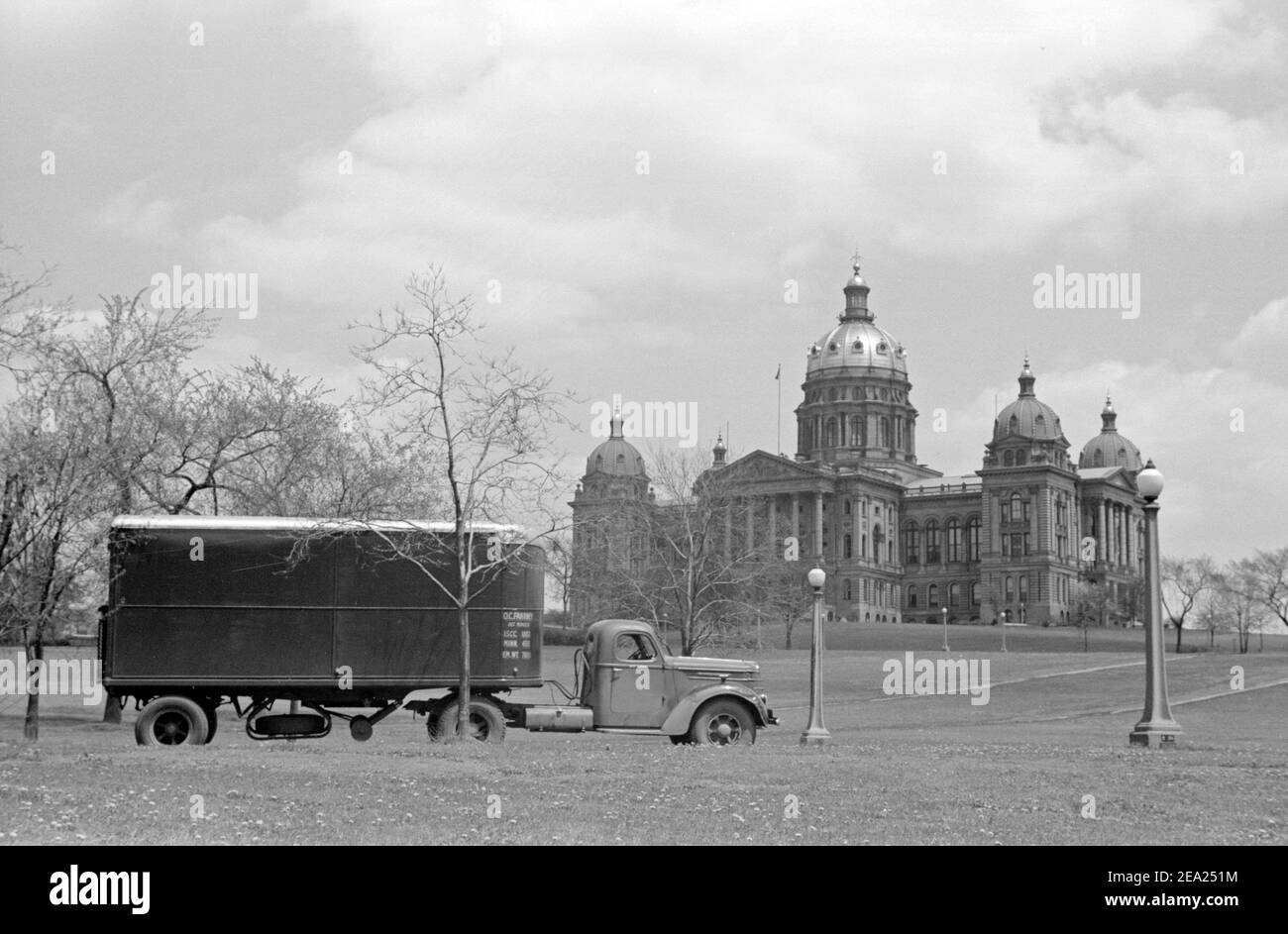 State Capitol, des Moines, Iowa, Mai 1940 Stockfoto